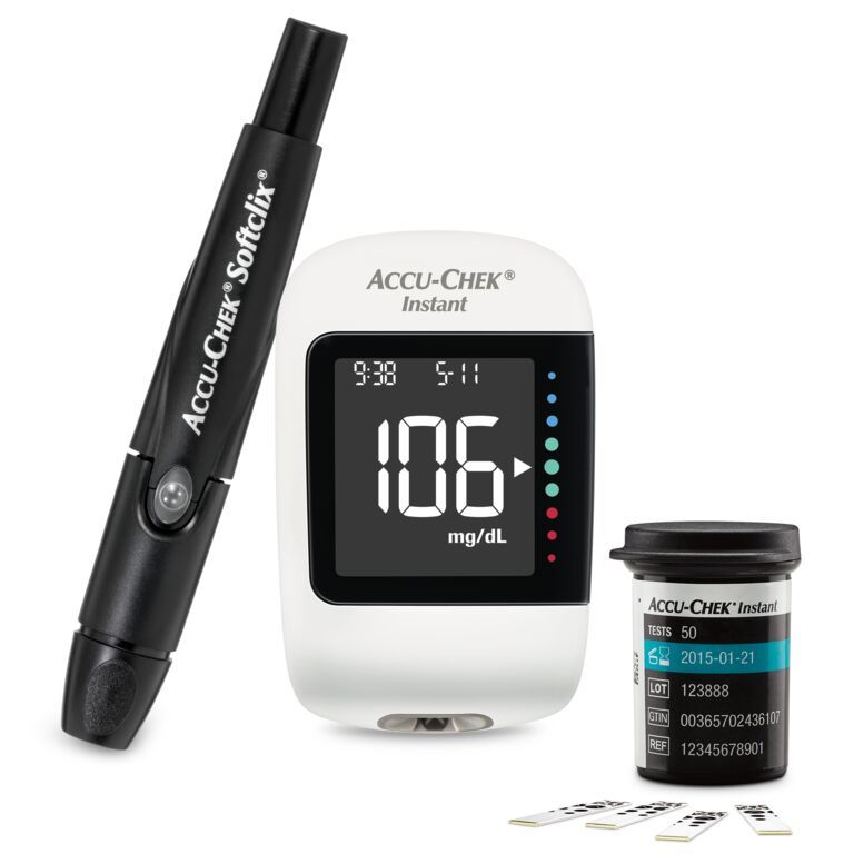 Glucometer accu chek instant strips 50s mr first aid